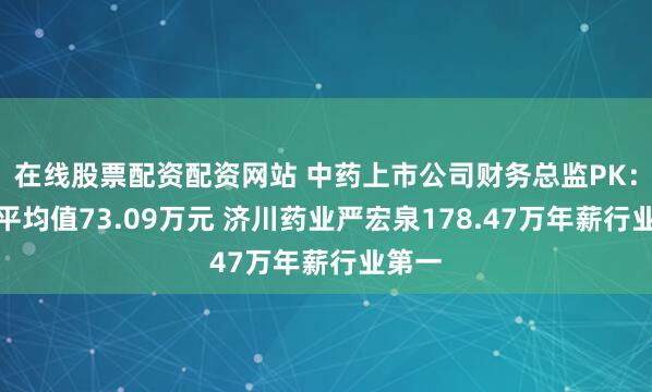 在线股票配资配资网站 中药上市公司财务总监PK:年薪平均值73.09万元 济川药业严宏泉178.47万年薪行业第一